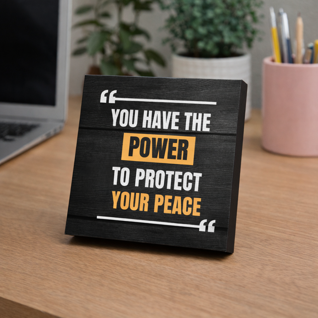 ARTIUS® Mini Tablou Motivational de birou/perete 12cm x 12cm