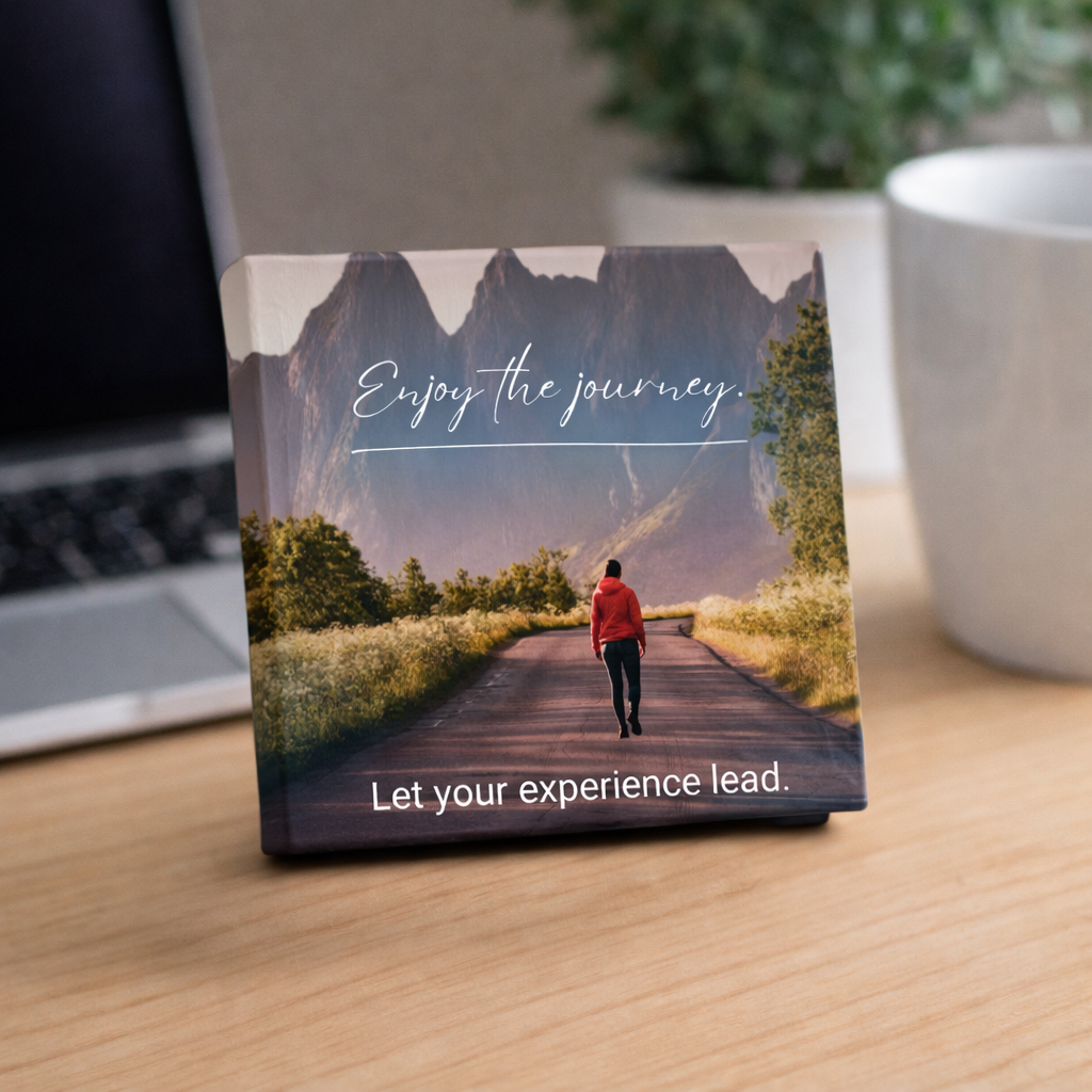 ARTIUS® Mini Tablou Motivational de birou/perete 12cm x 12cm