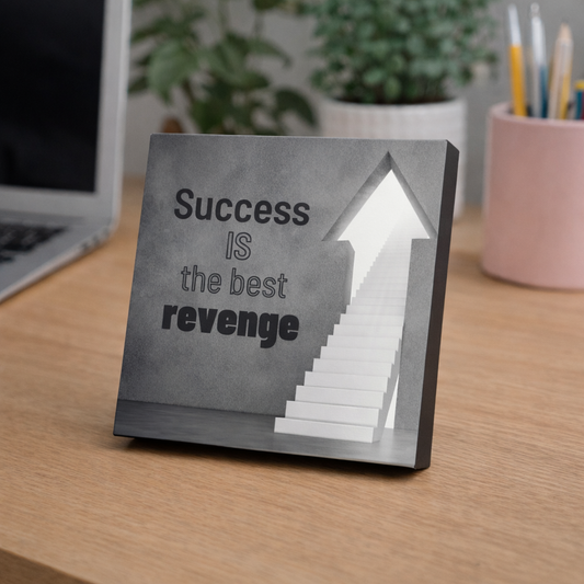 ARTIUS® Mini Tablou Motivational de birou/perete 12cm x 12cm