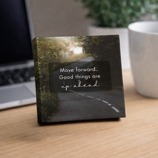 ARTIUS® Mini Tablou Motivational de birou/perete 12cm x 12cm