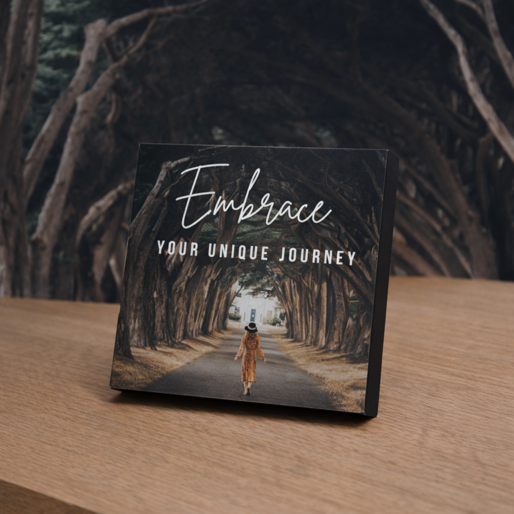 ARTIUS® Mini Tablou Motivational de birou/perete 12cm x 12cm