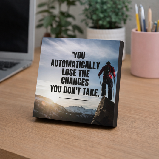 ARTIUS® Mini Tablou Motivational de birou/perete 12cm x 12cm